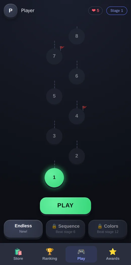 Glowmory — captura de tela